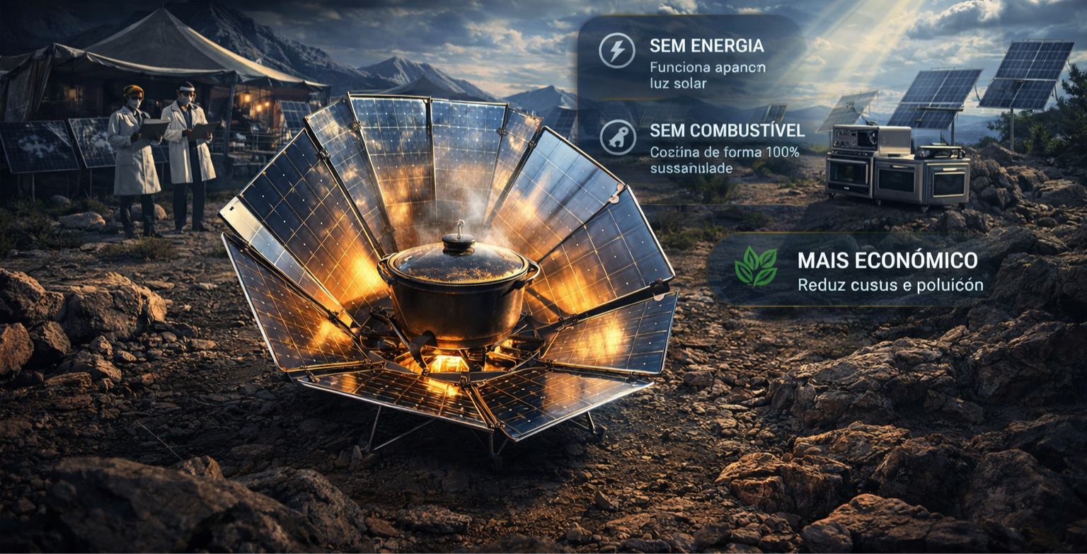 Tecnologia de Fogão solar surpreende cientistas e pode rivalizar com iniciativas modernas